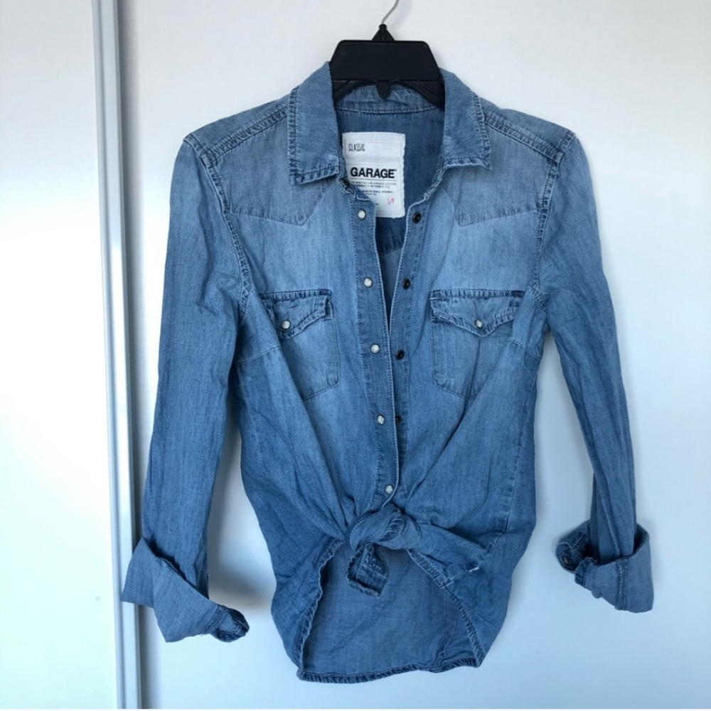 GARAGE // Classic Denim Button Up